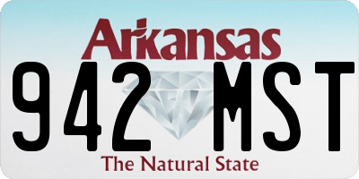 AR license plate 942MST