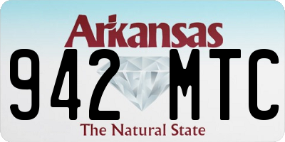 AR license plate 942MTC