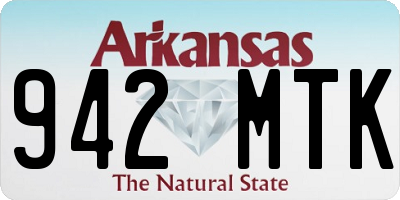 AR license plate 942MTK
