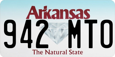 AR license plate 942MTO