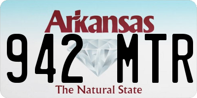 AR license plate 942MTR