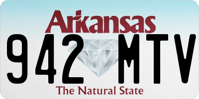 AR license plate 942MTV