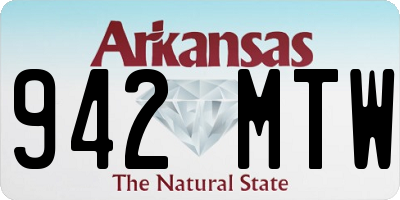 AR license plate 942MTW