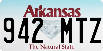 AR license plate 942MTZ