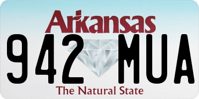 AR license plate 942MUA