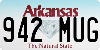 AR license plate 942MUG