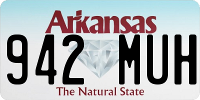 AR license plate 942MUH