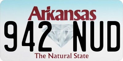 AR license plate 942NUD