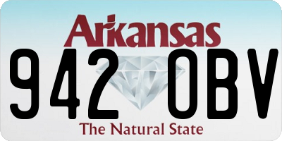 AR license plate 942OBV