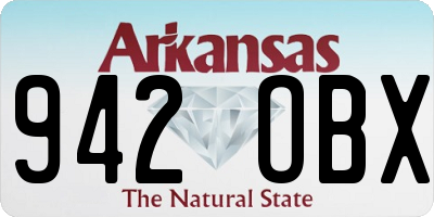 AR license plate 942OBX