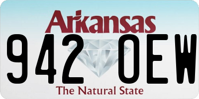 AR license plate 942OEW