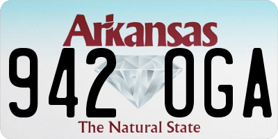 AR license plate 942OGA