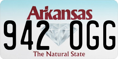 AR license plate 942OGG