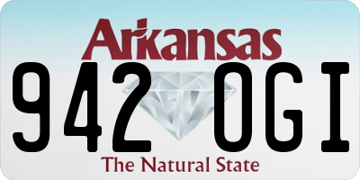 AR license plate 942OGI