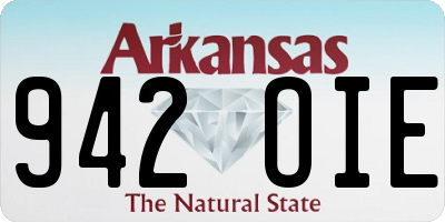 AR license plate 942OIE