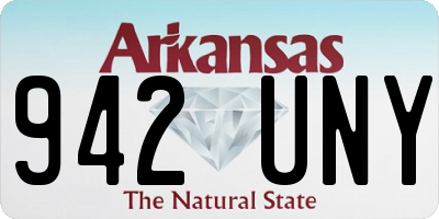AR license plate 942UNY