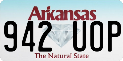 AR license plate 942UOP