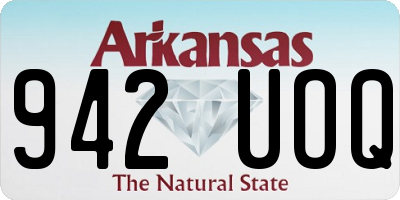 AR license plate 942UOQ