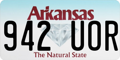 AR license plate 942UOR