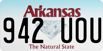 AR license plate 942UOU
