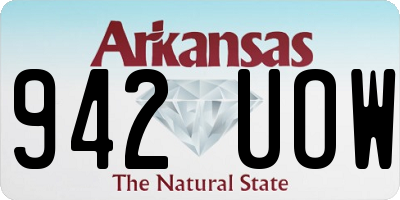 AR license plate 942UOW