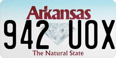 AR license plate 942UOX