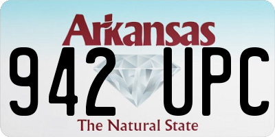 AR license plate 942UPC
