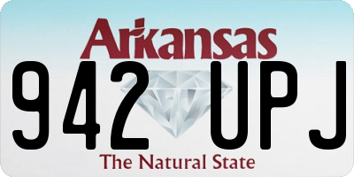 AR license plate 942UPJ