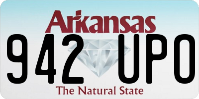 AR license plate 942UPO