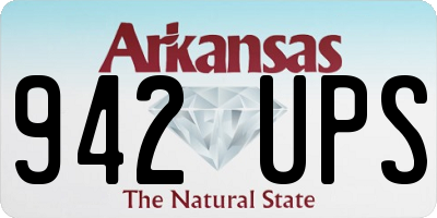 AR license plate 942UPS
