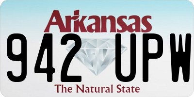 AR license plate 942UPW