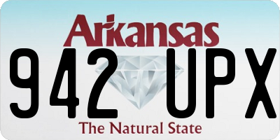 AR license plate 942UPX
