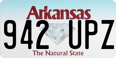 AR license plate 942UPZ
