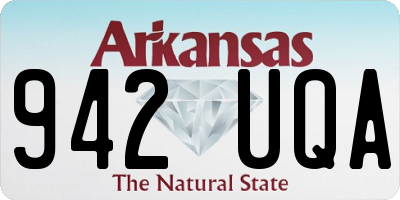 AR license plate 942UQA