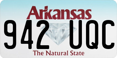 AR license plate 942UQC