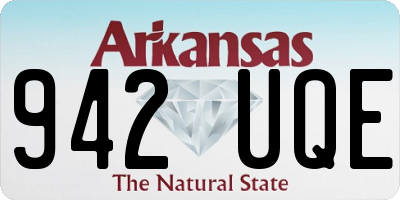 AR license plate 942UQE