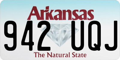 AR license plate 942UQJ