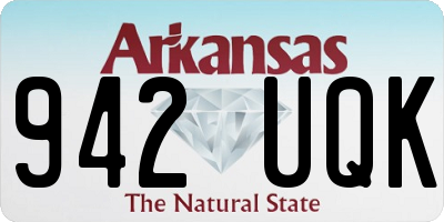 AR license plate 942UQK