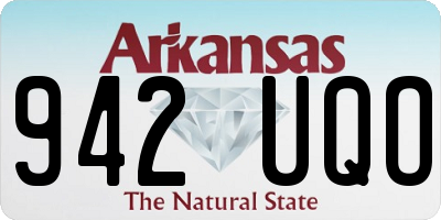 AR license plate 942UQO