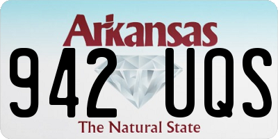 AR license plate 942UQS