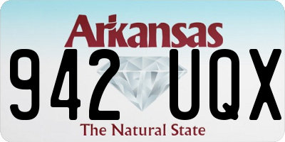 AR license plate 942UQX