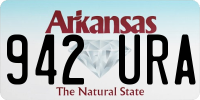 AR license plate 942URA