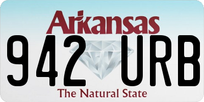 AR license plate 942URB