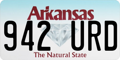 AR license plate 942URD
