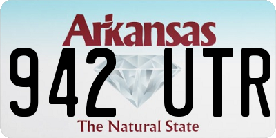AR license plate 942UTR