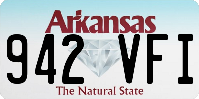 AR license plate 942VFI
