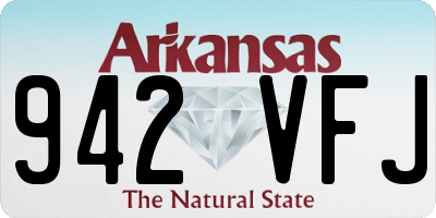 AR license plate 942VFJ