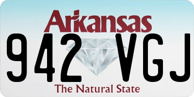 AR license plate 942VGJ