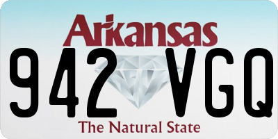 AR license plate 942VGQ