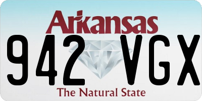 AR license plate 942VGX